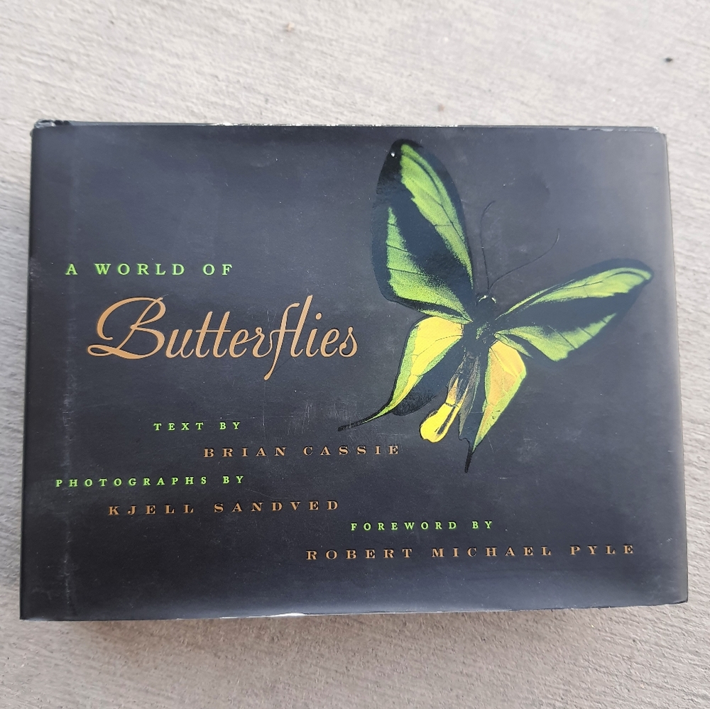 World of Butterflies Book by Brian Cassie Hardcover Dust Cover